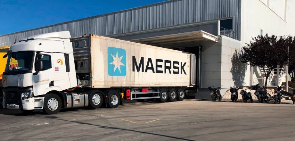 Carga de Contenedor de la Maersk